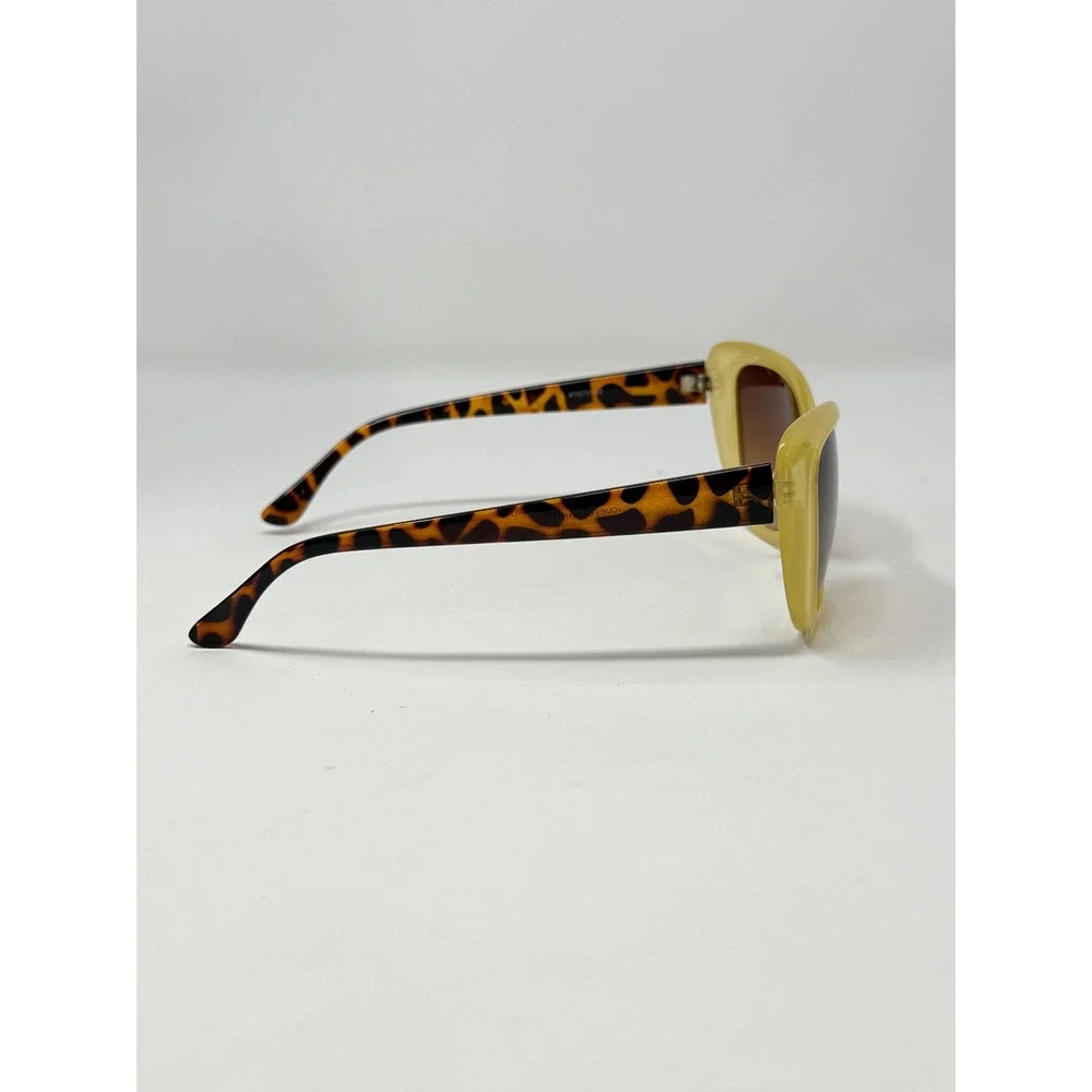 ICU Eyewear Yellow Cat Eye Sunglasses Brown Gradient Tortoiseshell frame only